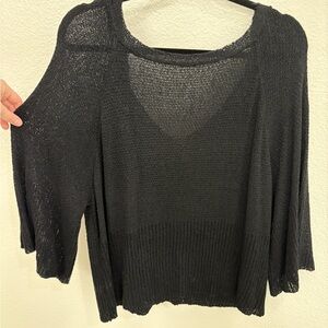Black Knit Top